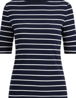 Striped Boatneck Top