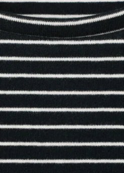 Striped T-shirt with ties