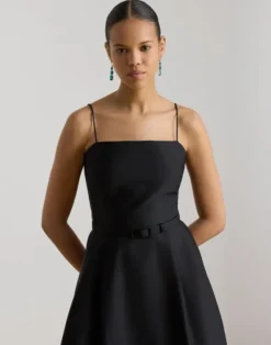 STRUCTURED FAILLE-WVN-DRESSES