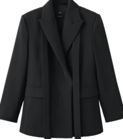 Suit jacket with scarf