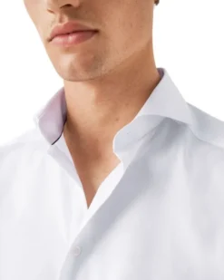Super Slim Fit Light Blue Signature Twill Shirt