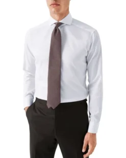 Super Slim Fit Light Blue Signature Twill Shirt
