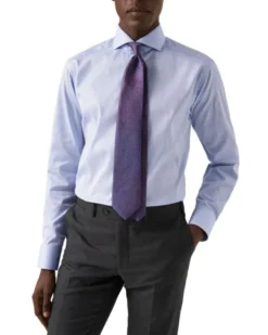 Super Slim Fit Light Blue Signature Twill Shirt