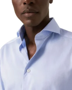 Super Slim Fit Light Blue Signature Twill Shirt