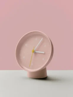 Table Clock Recycled-Pink