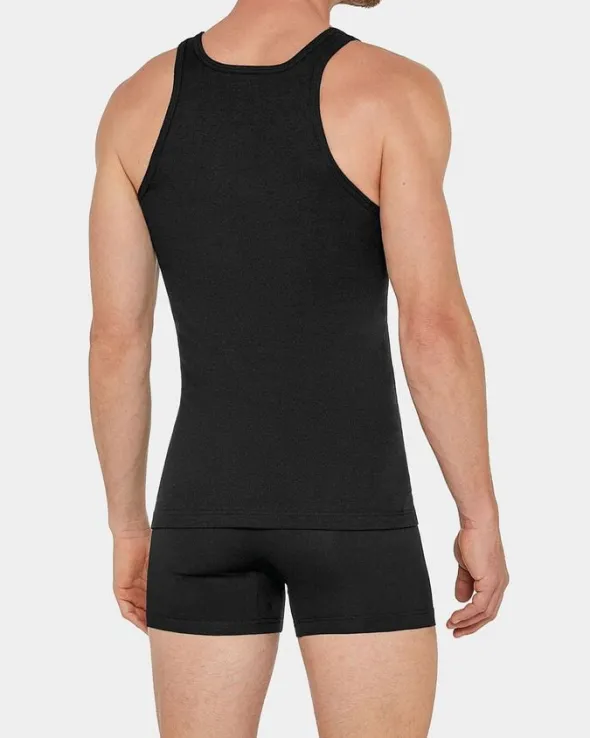 Tanktop Fine Rib Pure Cotton