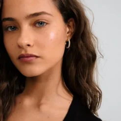 TATUM large hoops gold-plated