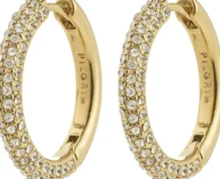 TATUM large hoops gold-plated