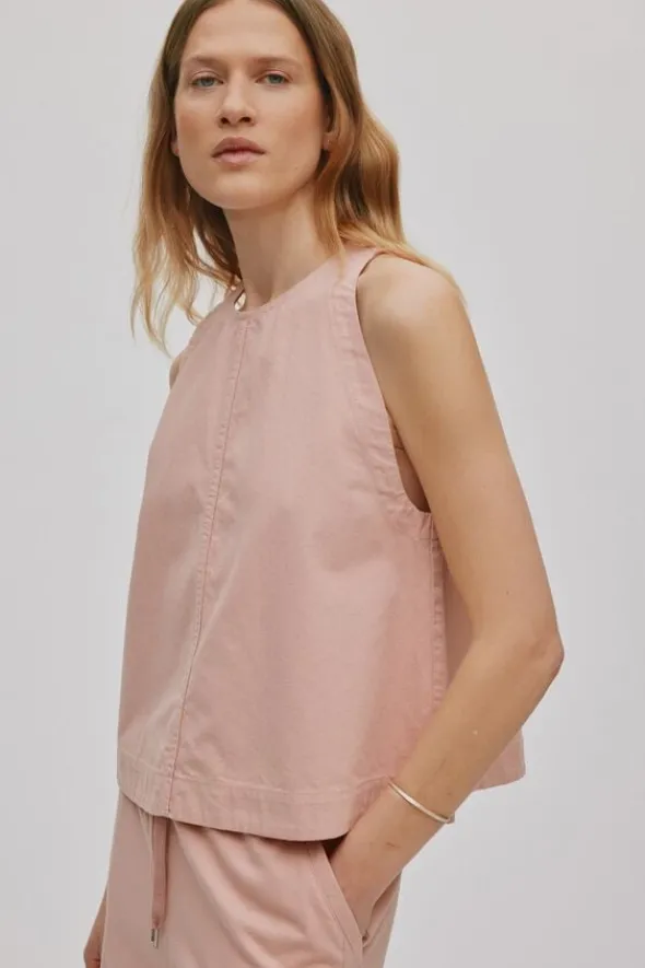 Texture canvas halter top - Kaley