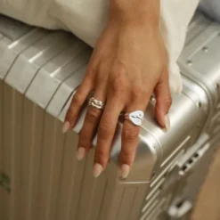 Textured BFF Sparkly Ring