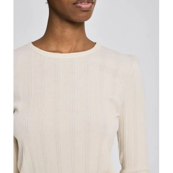 Thyra L/S Cotton Top Drop Needle GOTS