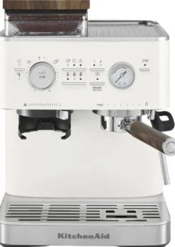 Tilbehørssæt i valnød til semiautomatisk espressomaskine