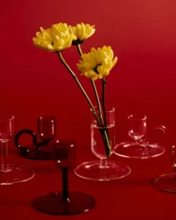 Tiny Candleholder-Straight-Grey