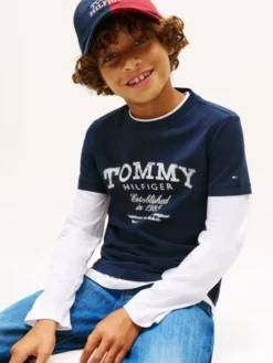 TOMMY FADED PRINT T-SHIRT SS