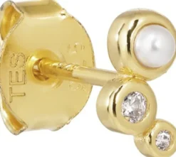 Trinity Stud Pearl/White