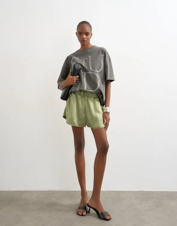 TSCILLE SATIN SHORTS WVN