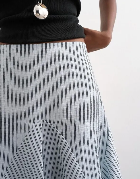 TSELOWEN LR CRINKLE MAXI SKIRT WVN