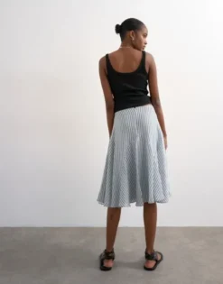 TSELOWEN LR CRINKLE MAXI SKIRT WVN