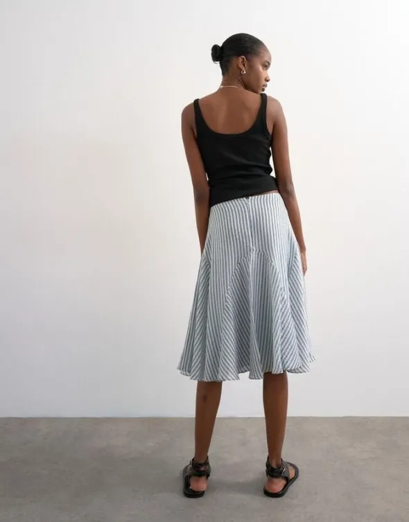TSELOWEN LR CRINKLE MAXI SKIRT WVN