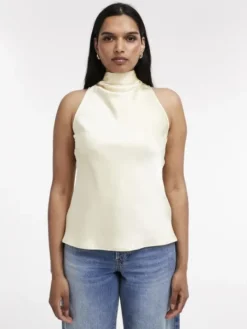 TSEVINE SCARF TOP WVN