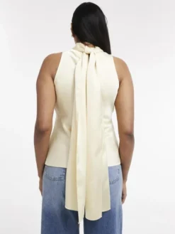 TSEVINE SCARF TOP WVN