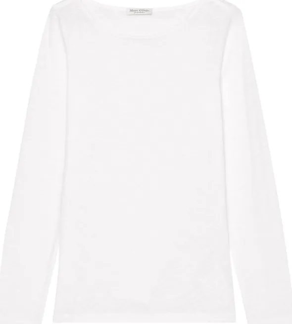 T-shirt, long sleeve, boat neck