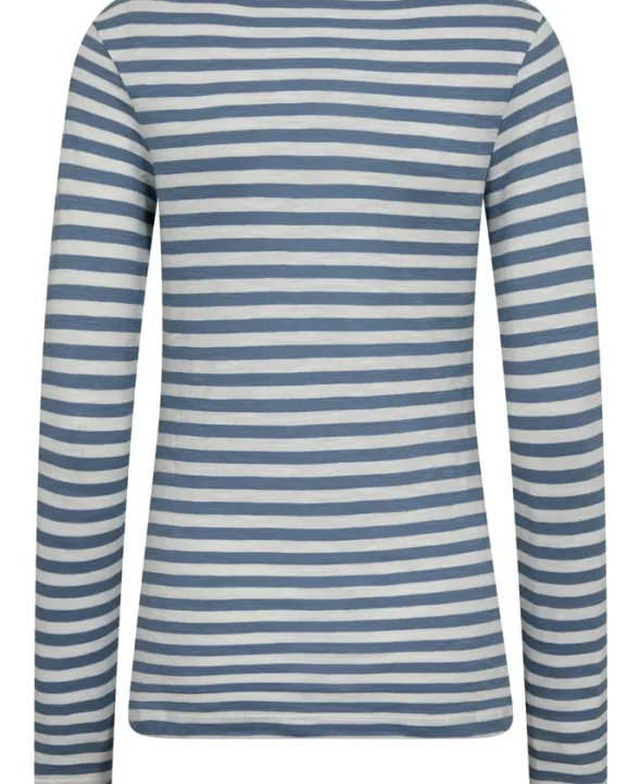 T-shirt, long sleeve, boat neck, st