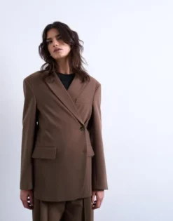 TSLUCY LS LOOSE BLAZER WVN