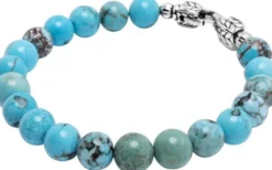 Turquoise Healing Bracelet with Silver Lock