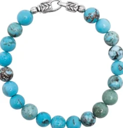 Turquoise Healing Bracelet with Silver Lock
