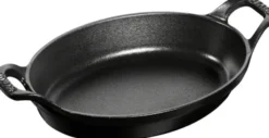 Ugnsform 21 Svart Oval Gjutjärn