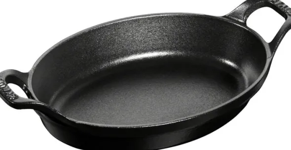 Ugnsform 21 Svart Oval Gjutjärn