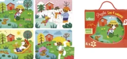 Vilac - Puslespil 4x6 brk - De 4 årstider
