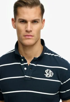 VINTAGE STRIPE JERSEY POLO