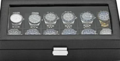 Watch Box 12 Watches Black Imitated