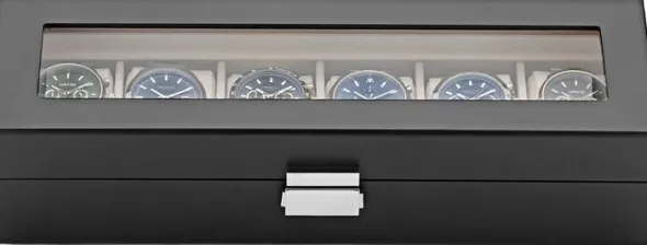 Watch Box 6 Watches Black Wood DIT0