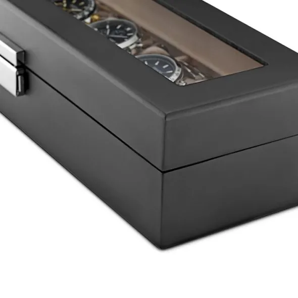 Watch Box 6 Watches Black Wood DIT0
