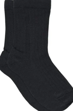Wool rib socks