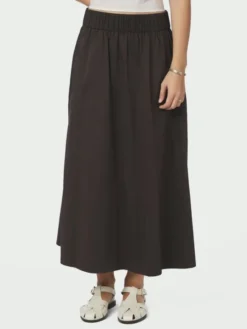 Yara Long Poplin Skirt