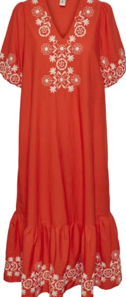 YASFIESTA 2/4 EMBROIDERY DRESS S. -