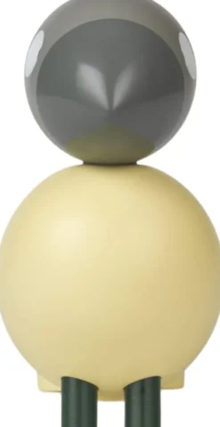 Year Bird Bella 2025 H12. 5 cm creme/grå