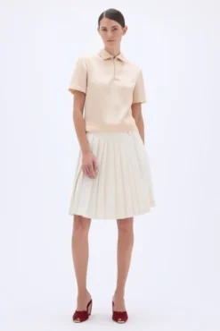 ZIPPED POLO TOP